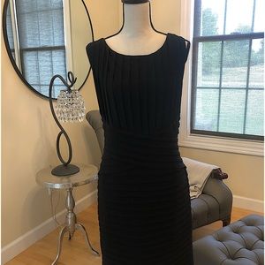 Dress barn black dress with ruffles